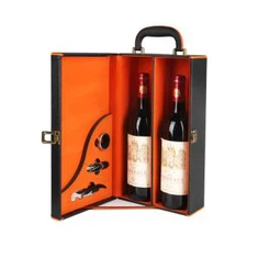 Caja de vino orekóva cerradura cuero vino envasado caja de almacenamiento .